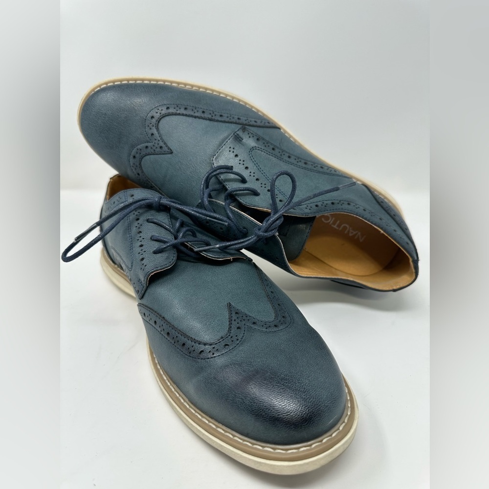 Nautica‎ Wingdeck Oxford Shoe Lace Up Blue Men's 13